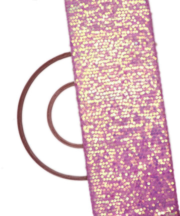 lavender sequin net embroidery fabric
